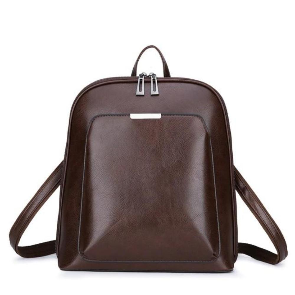 Saskia - Sac à dos classique avec double ouverture à zip