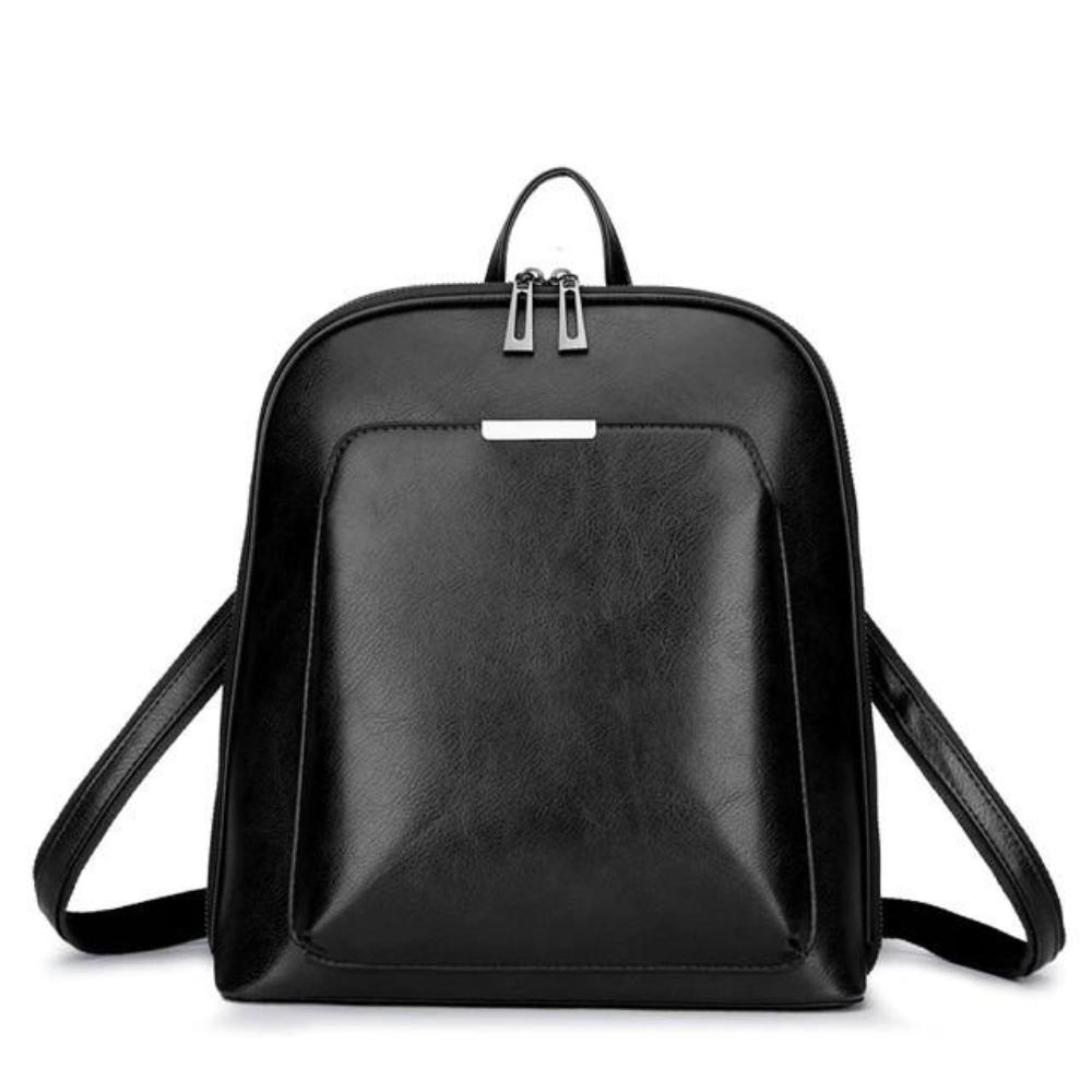Saskia - Sac à dos classique avec double ouverture à zip