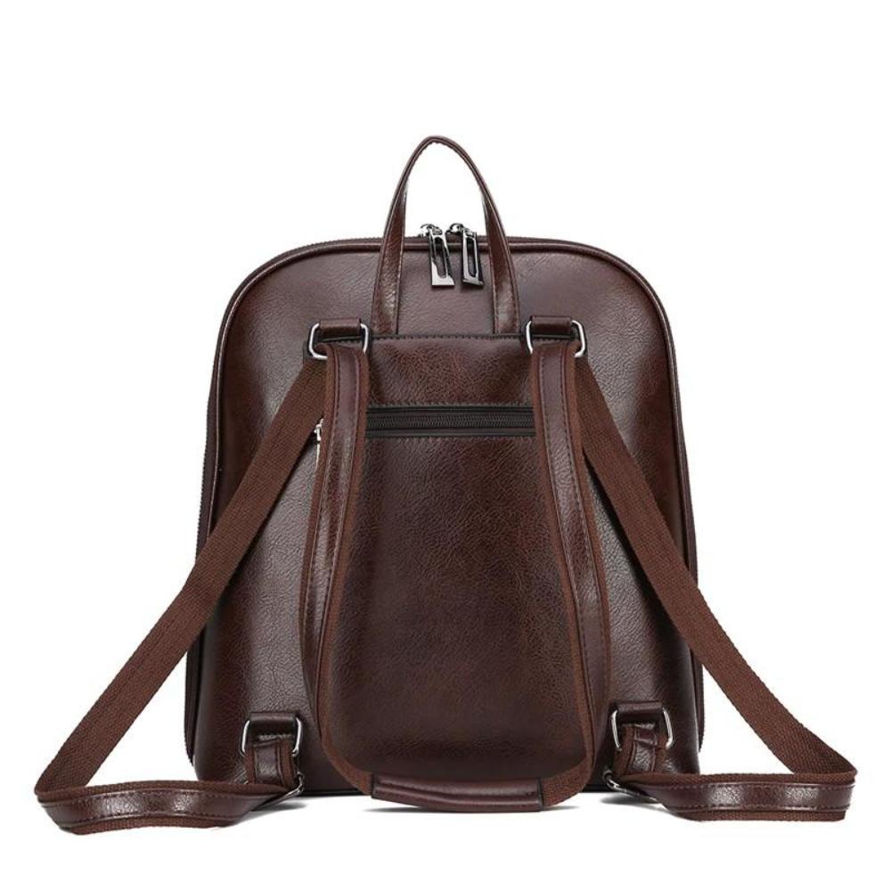 Saskia - Sac à dos classique avec double ouverture à zip