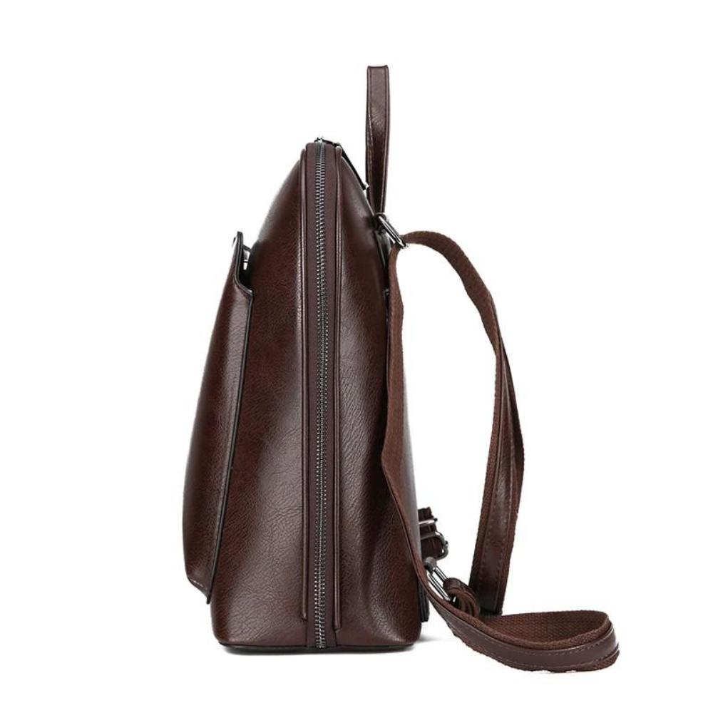 Saskia - Sac à dos classique avec double ouverture à zip