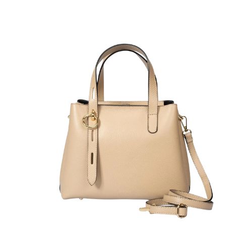 Sac à bandoulière en cuir italien élégant de taille moyenne - stylé et polyvalent