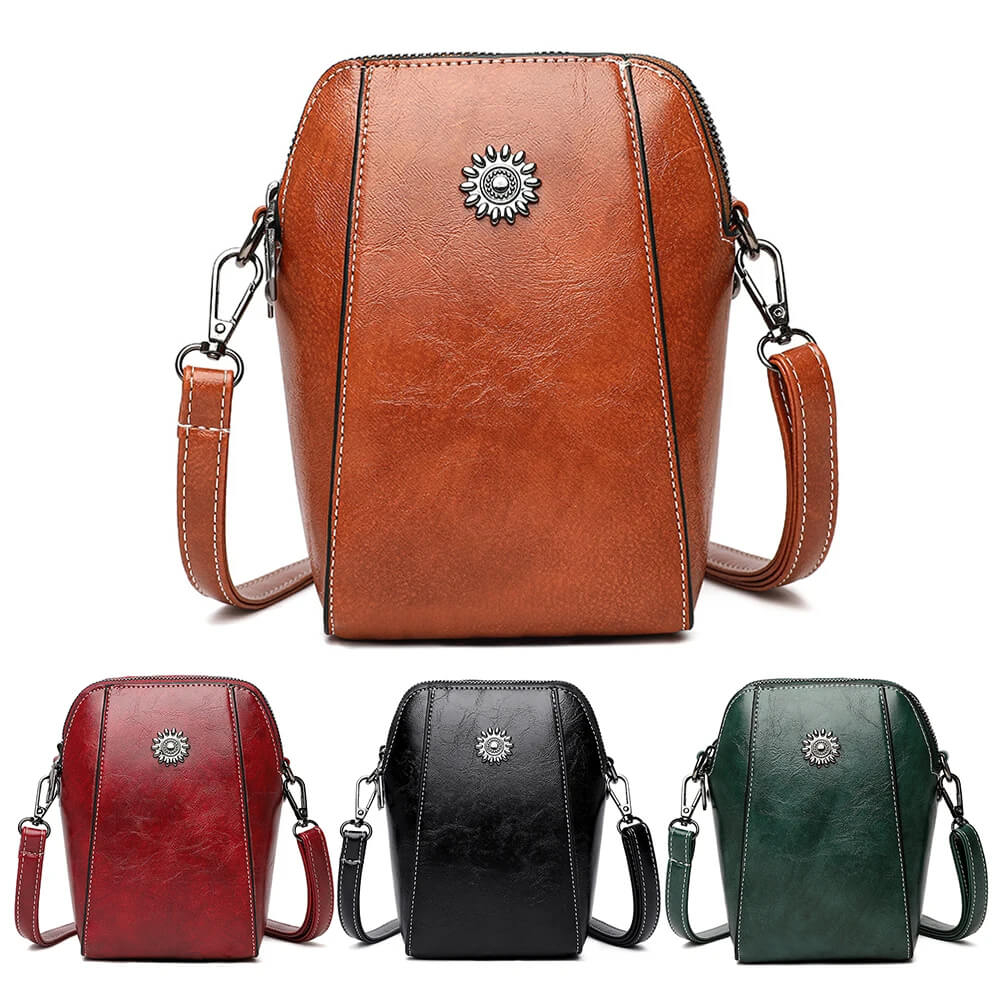 Sac Bandoulière pour Femmes en Simili Cuir | Plusieurs Poches