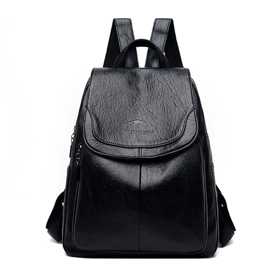 Olivia - Sac à dos en cuir sécurisé