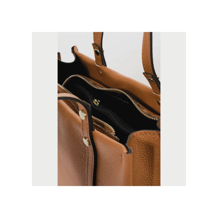 Sac à bandoulière en cuir pour femmes élégant - design épuré