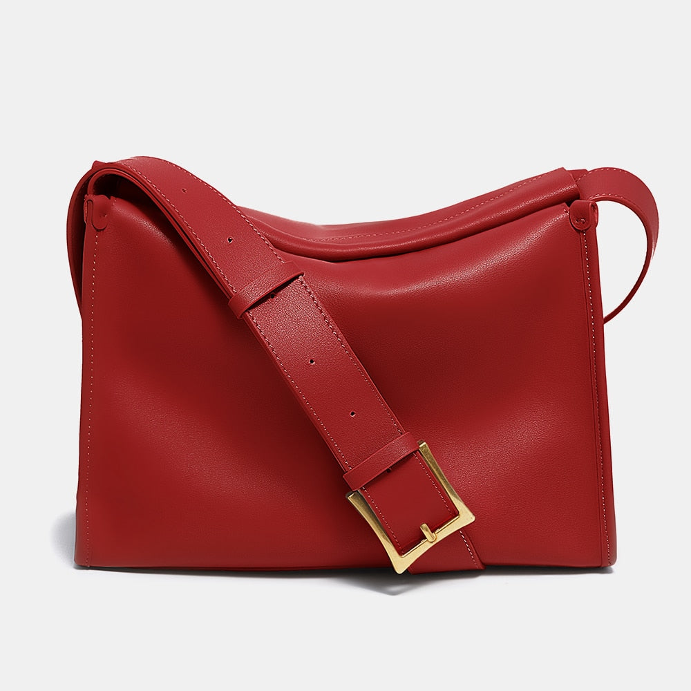 Sac Bandoulière Messager Chic en Cuir Souple