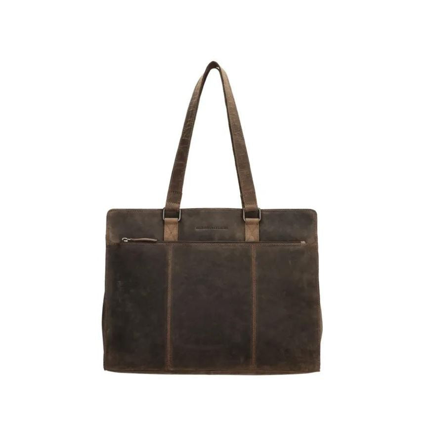 Sac en cuir pour homme 15 pouces - Mallette avec grand espace de rangement