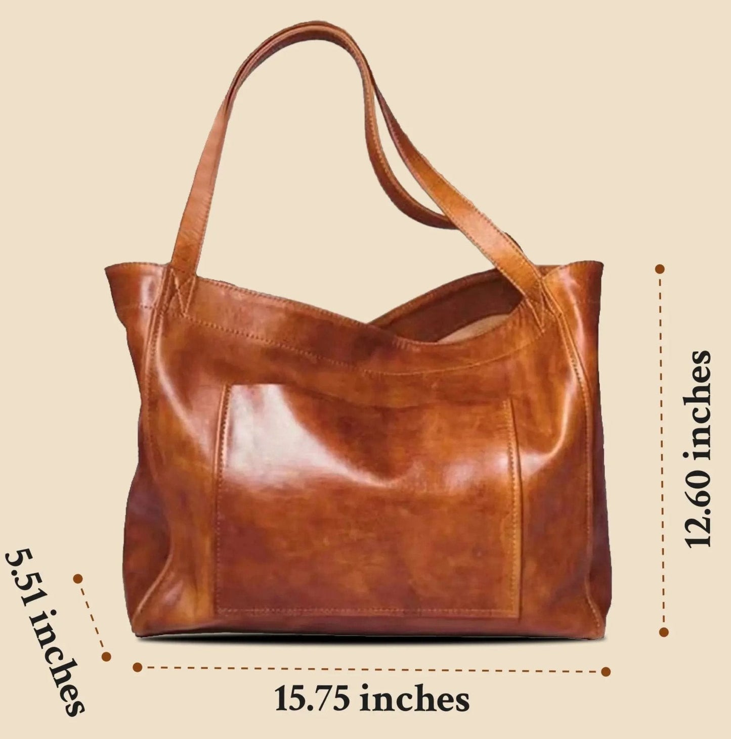 Diana - Sac à Bandoulière en Cuir Vintage