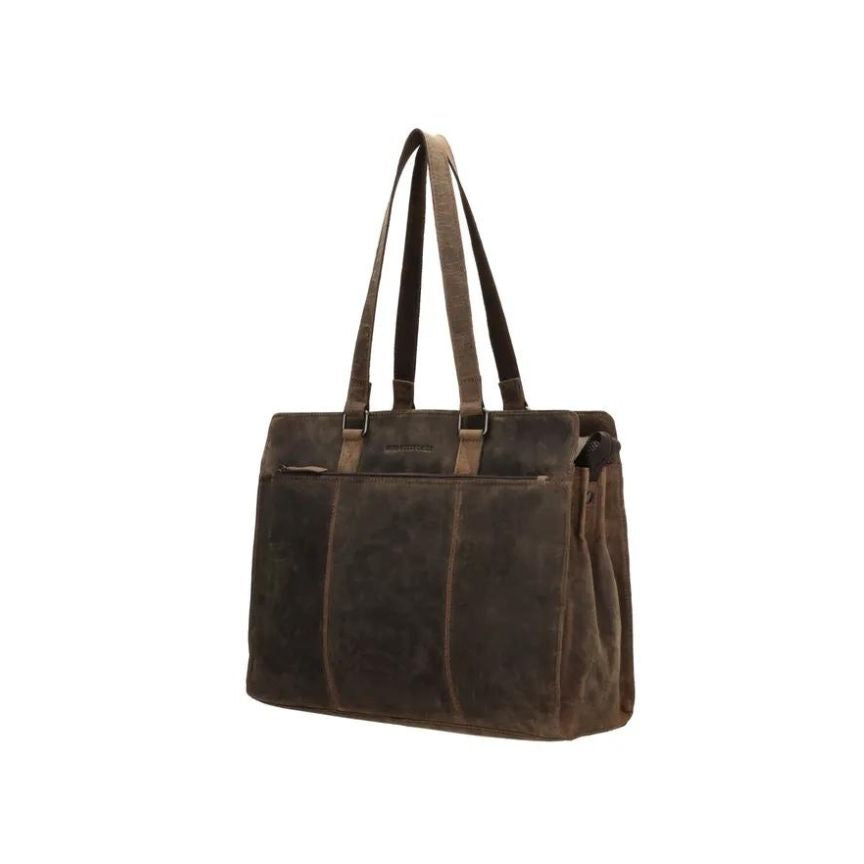 Sac en cuir pour homme 15 pouces - Mallette avec grand espace de rangement