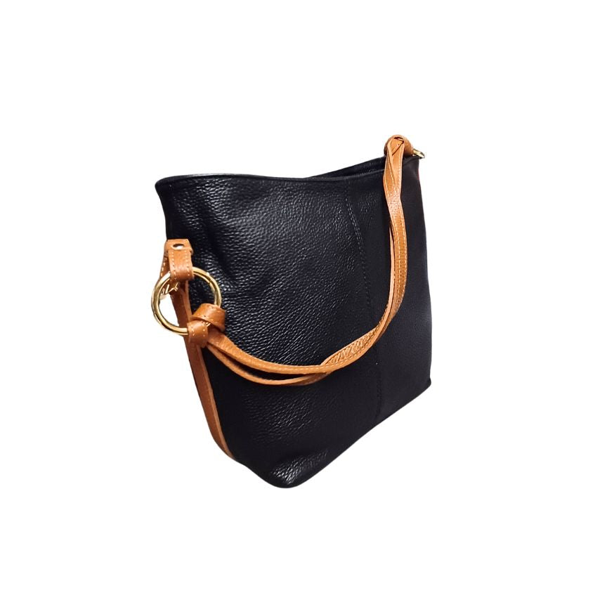 Sac à main en cuir pour femmes avec poche latérale pour le quotidien et le bureau