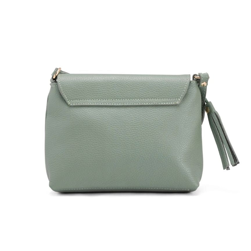 Sac à bandoulière en cuir pour femmes italien avec des détails élégants - design épuré