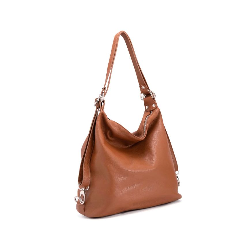Sac shopper pour femmes en cuir - portable en tant que sac à bandoulière ou sac à dos
