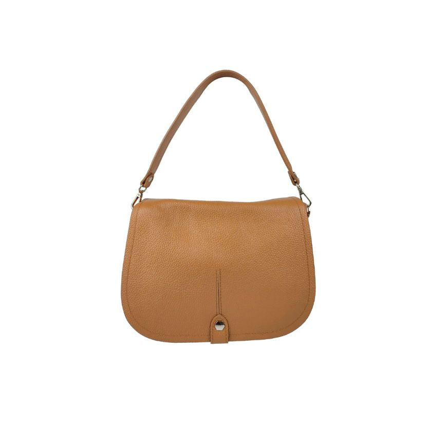 Sac à main en cuir italien pour le quotidien - Sac à bandoulière de taille moyenne, simple