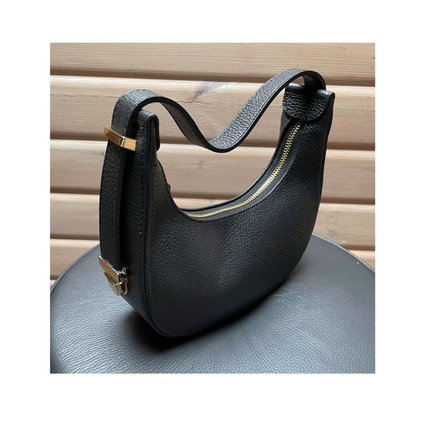 Sac à main demi-lune en cuir pour femmes Edel - élégant pour le quotidien et les loisirs