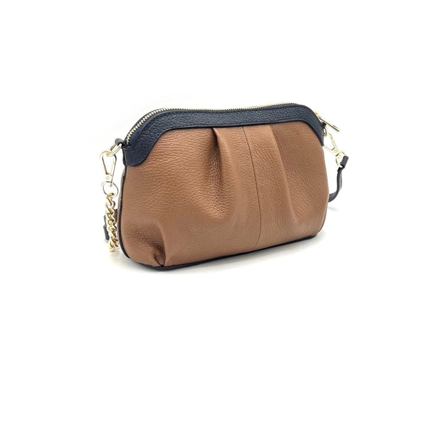 Sac à main élégant pour femmes en cuir véritable - fait à la main en Italie.