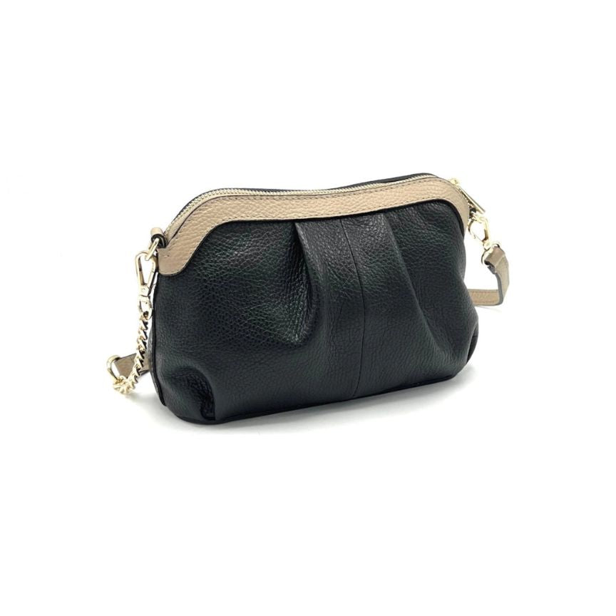 Sac à main élégant pour femmes en cuir véritable - fait à la main en Italie.
