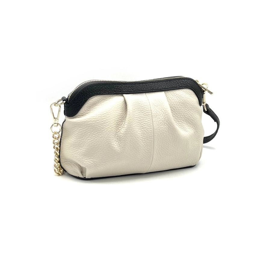 Sac à main élégant pour femmes en cuir véritable - fait à la main en Italie.