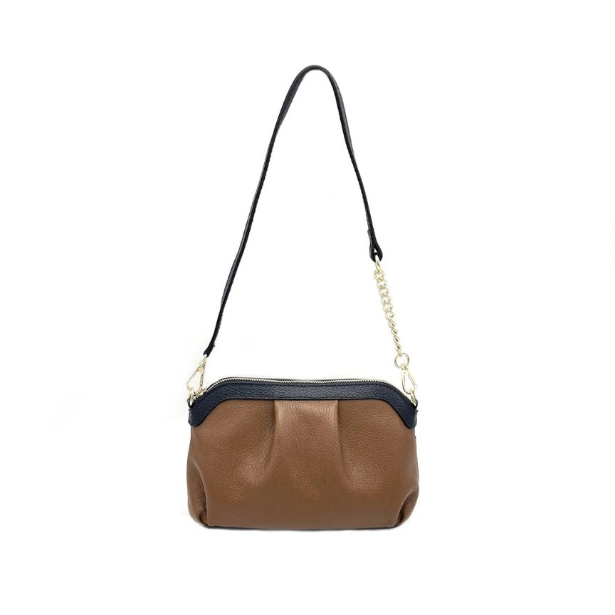 Sac à main élégant pour femmes en cuir véritable - fait à la main en Italie.