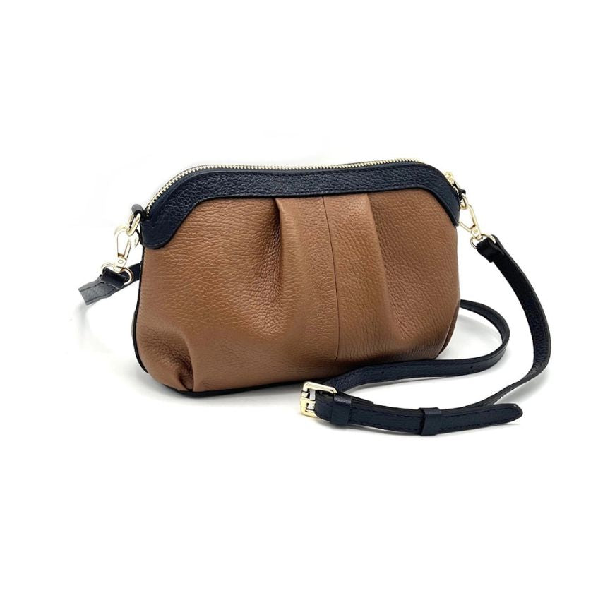 Sac à main élégant pour femmes en cuir véritable - fait à la main en Italie.