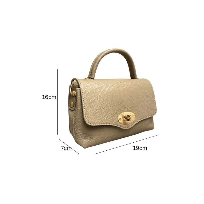 Élégante mini-sac à main en cuir pour femmes d'Italie - simple et petit