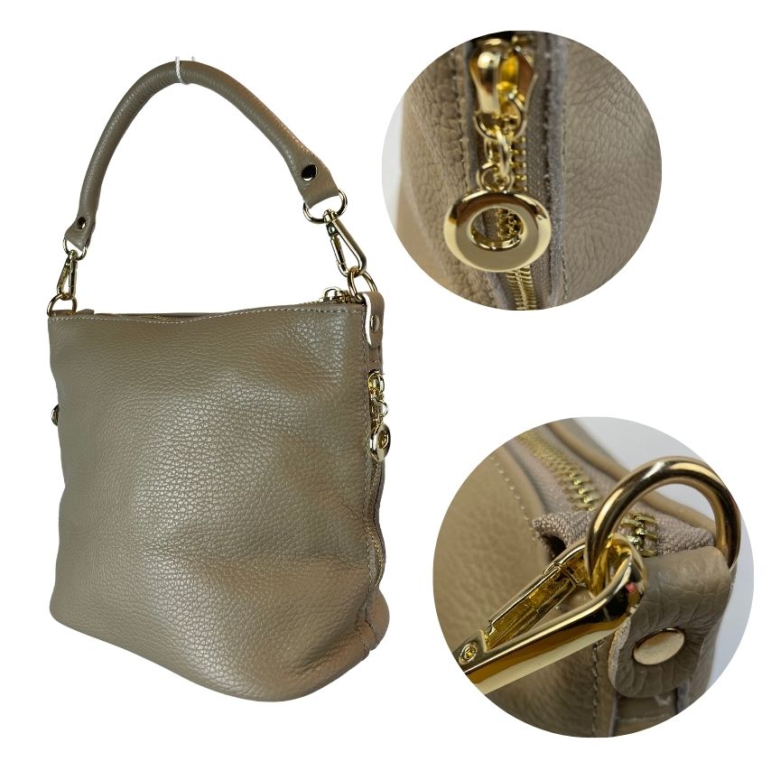Sac à main en cuir véritable pour femmes élégant - Polyvalent et stylé