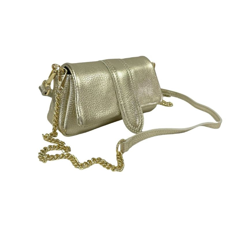 Sac de soirée en cuir glamour avec paillettes