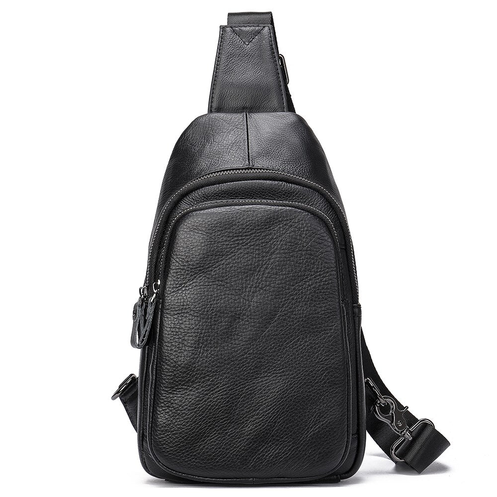 Sacoche de Poitrine en Cuir pour Homme