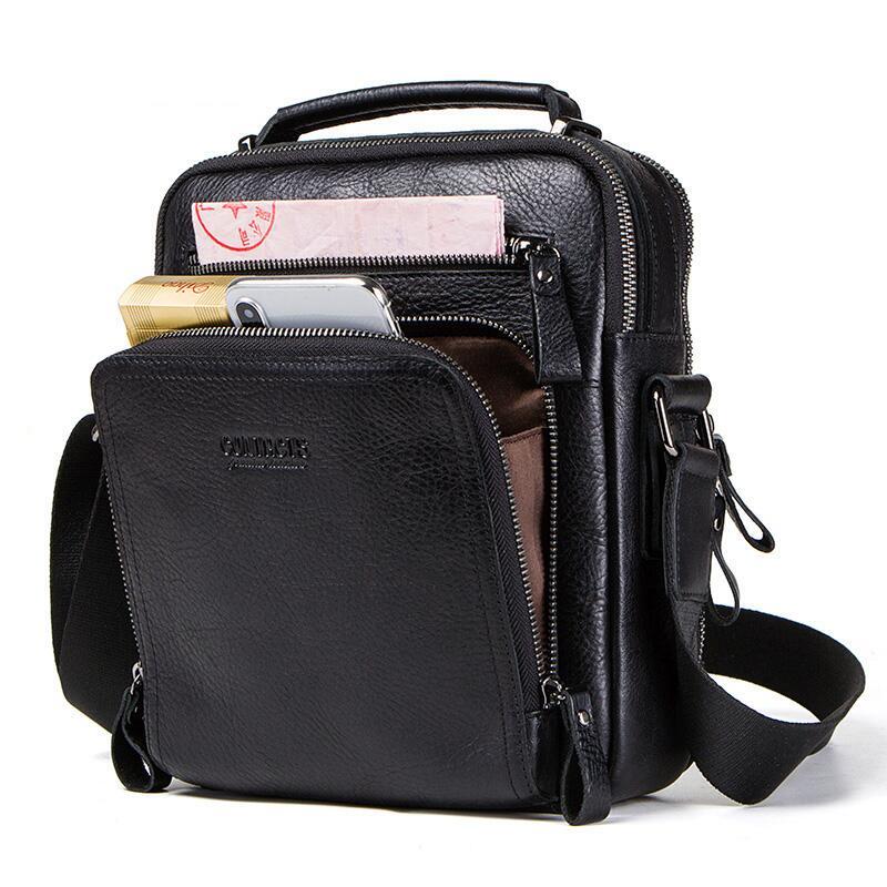Sac Bandoulière en Cuir Polyvalent et Elégant pour Homme
