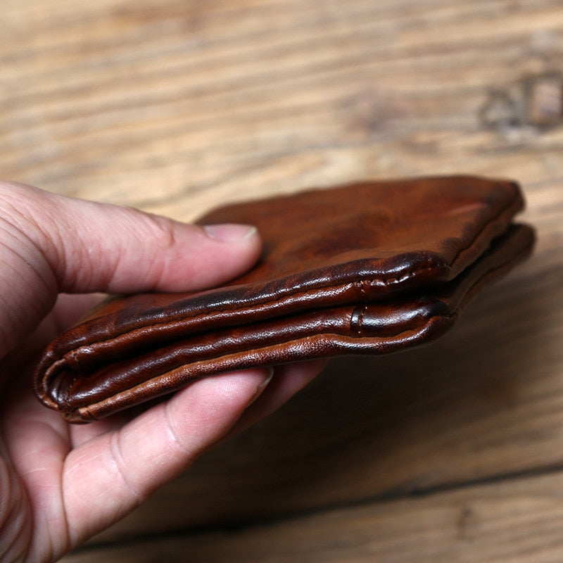 Porte-Monnaie en Cuir Souple pour Homme