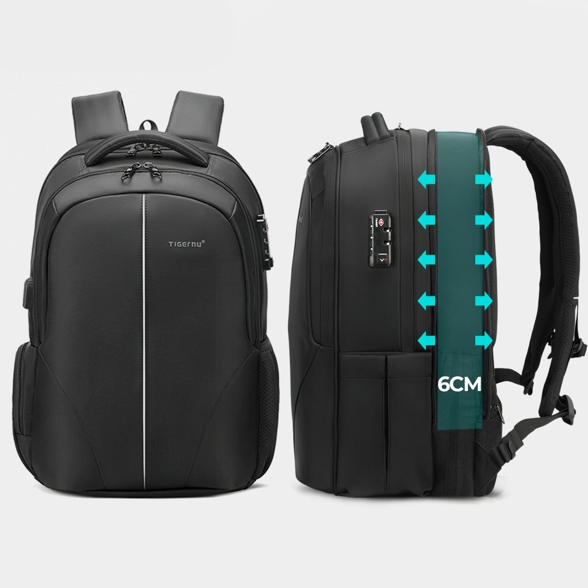 Sac à Dos PC Portable de 17 Pouces Imperméable pour Homme