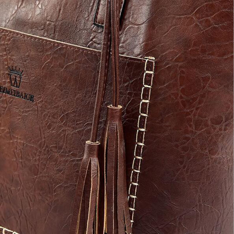 Grand Sac à Main en Cuir Vintage – Parfait pour le Travail & l'Usage Quotidien
