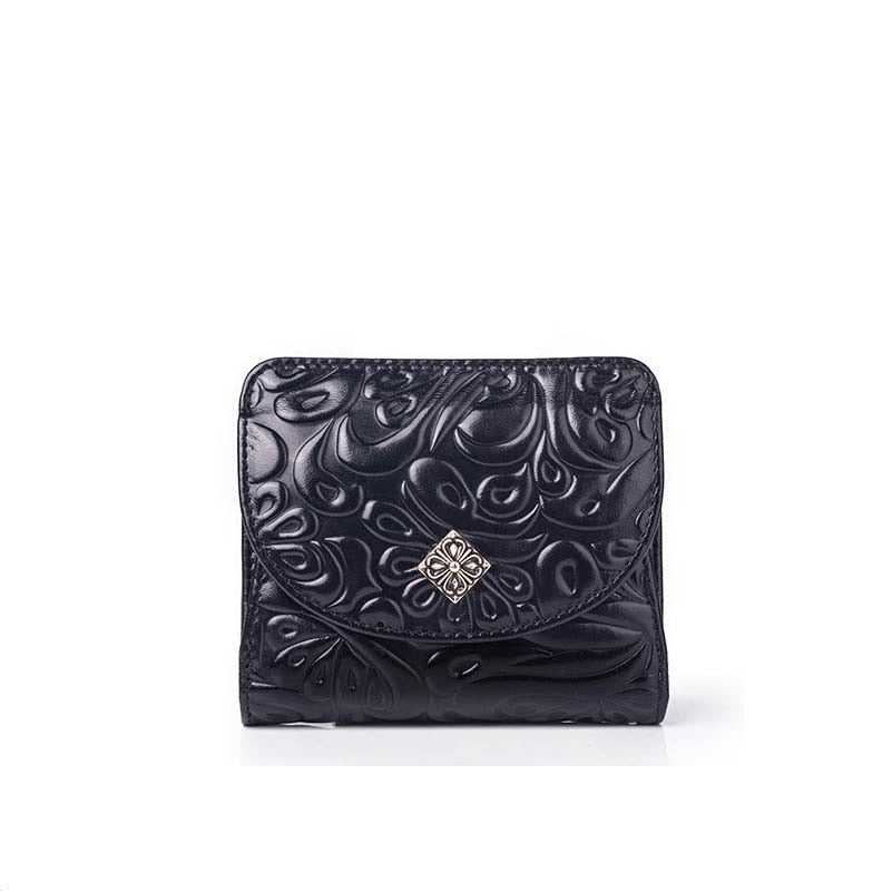 Porte Carte Imprimé en Cuir de Luxe pour Femme