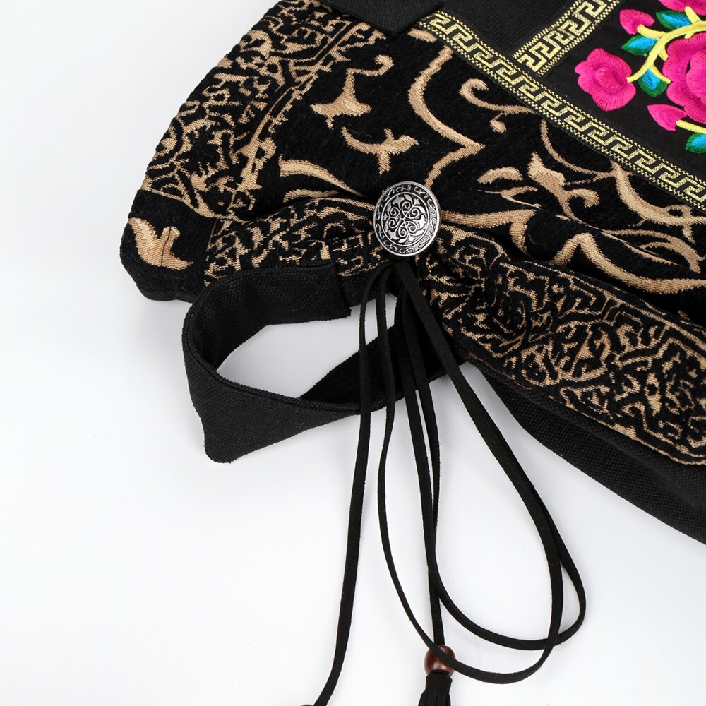 Sac Bandoulière Bohémien en Toile Brodé