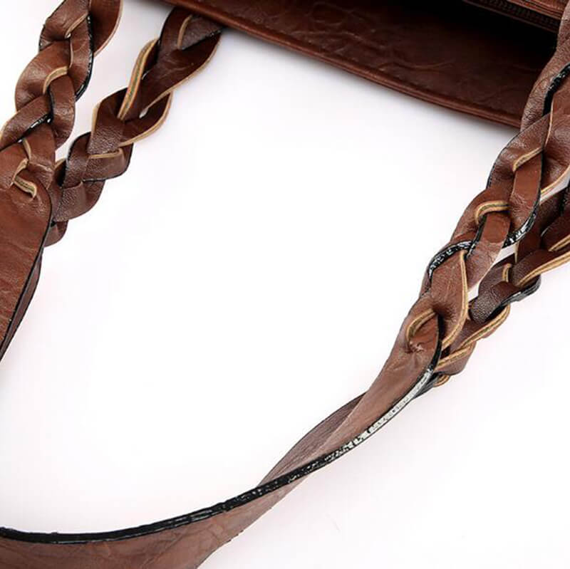 Grand Sac à Main en Cuir Vintage – Parfait pour le Travail & l'Usage Quotidien