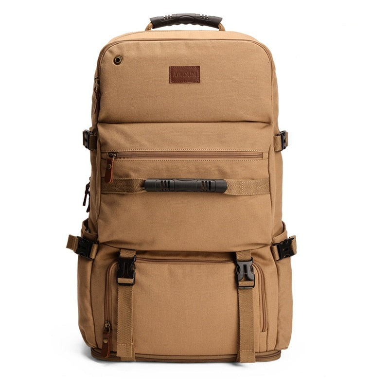 Sac de Voyage et Randonnée Multipoches en Toile Décontracté