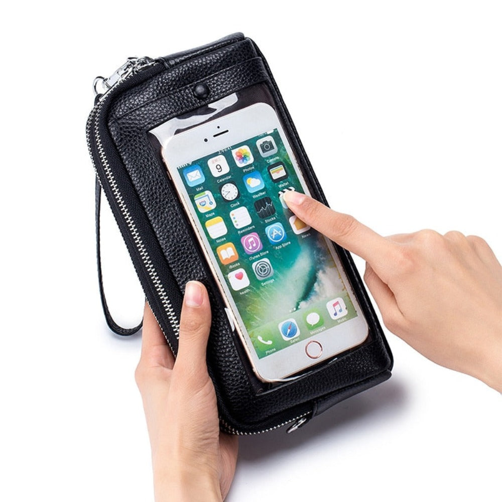 Portefeuille Téléphone Potable à Bandoulière pour Femme