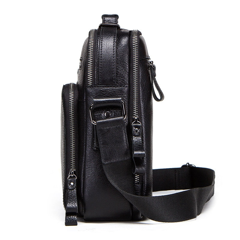 Sac Bandoulière en Cuir Polyvalent et Elégant pour Homme