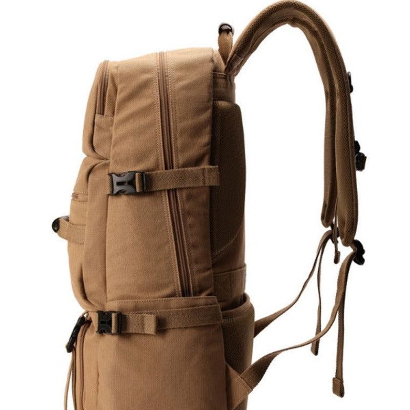 Sac de Voyage et Randonnée Multipoches en Toile Décontracté