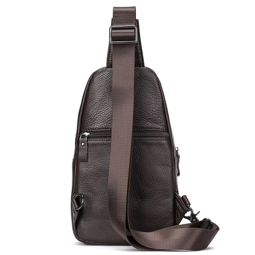 Sacoche de Poitrine en Cuir pour Homme