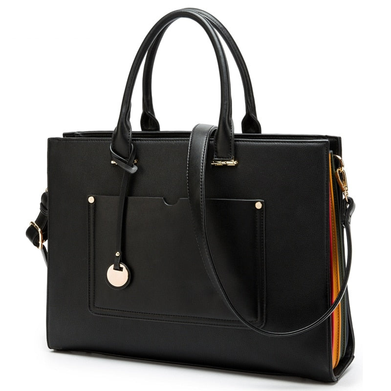 Sac Ordinateur Bandoulière de Grande Capacité Femme