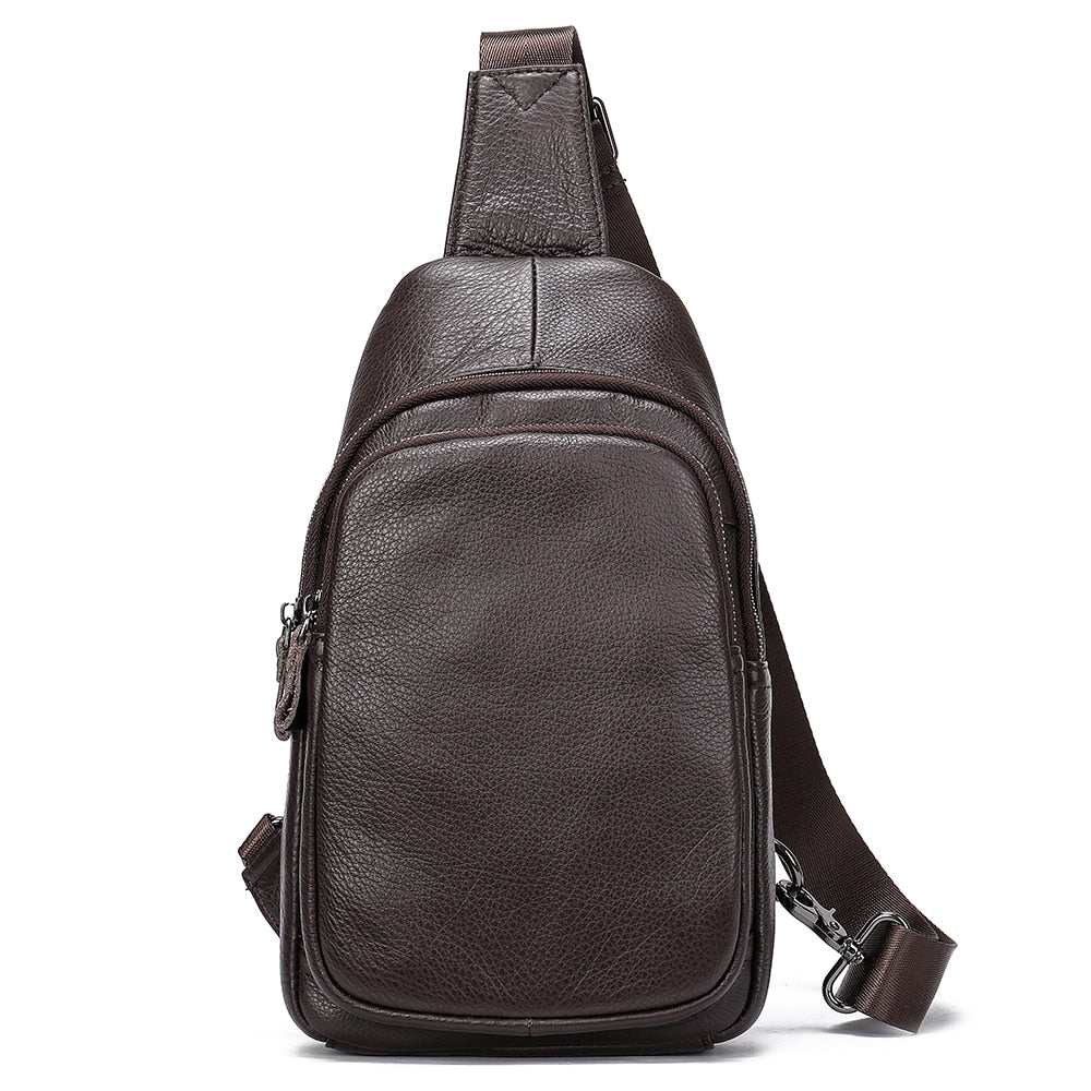 Sacoche de Poitrine en Cuir pour Homme