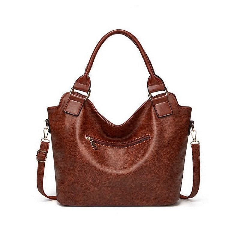 Sac Cabas en Cuir Vintage pour Femme