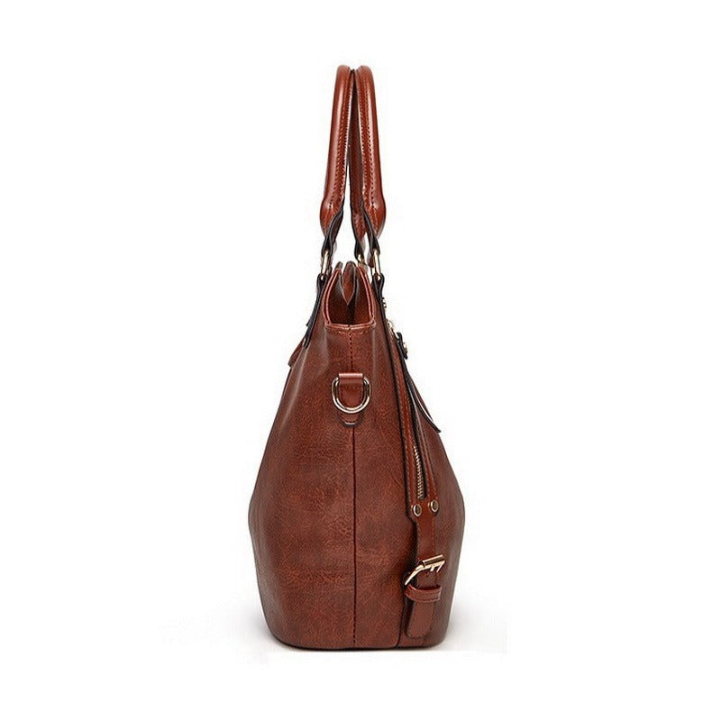Sac Cabas en Cuir Vintage pour Femme