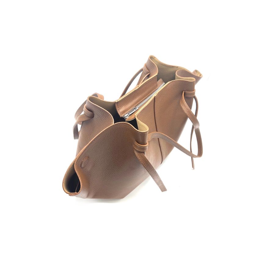 Sac de courses pour femmes en cuir véritable italien : élégant et tendance