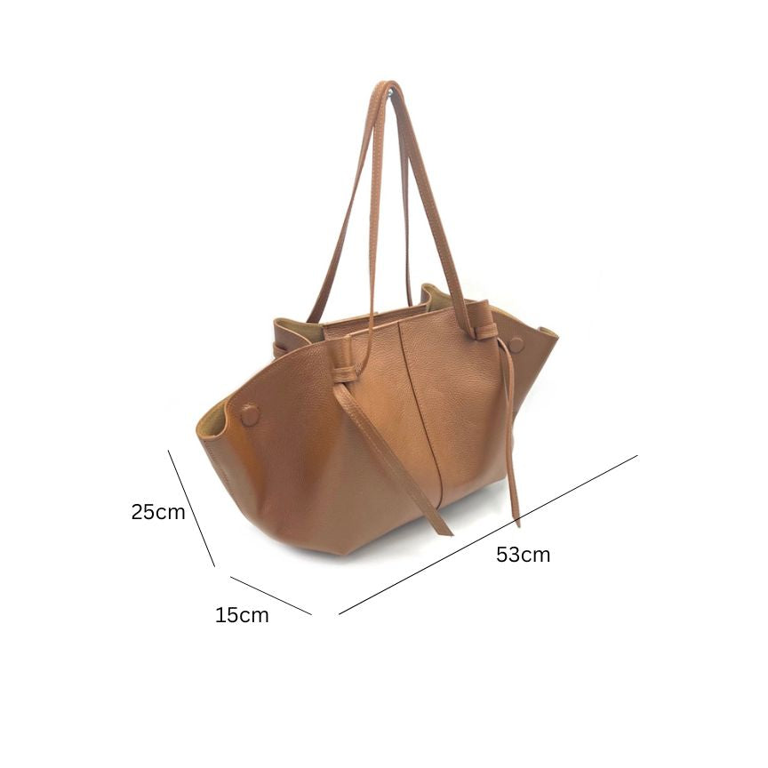 Sac de courses pour femmes en cuir véritable italien : élégant et tendance