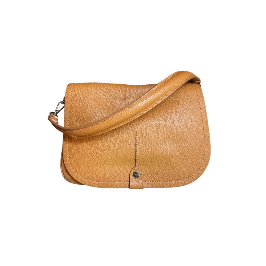 Sac à main en cuir italien pour le quotidien - Sac à bandoulière de taille moyenne, simple