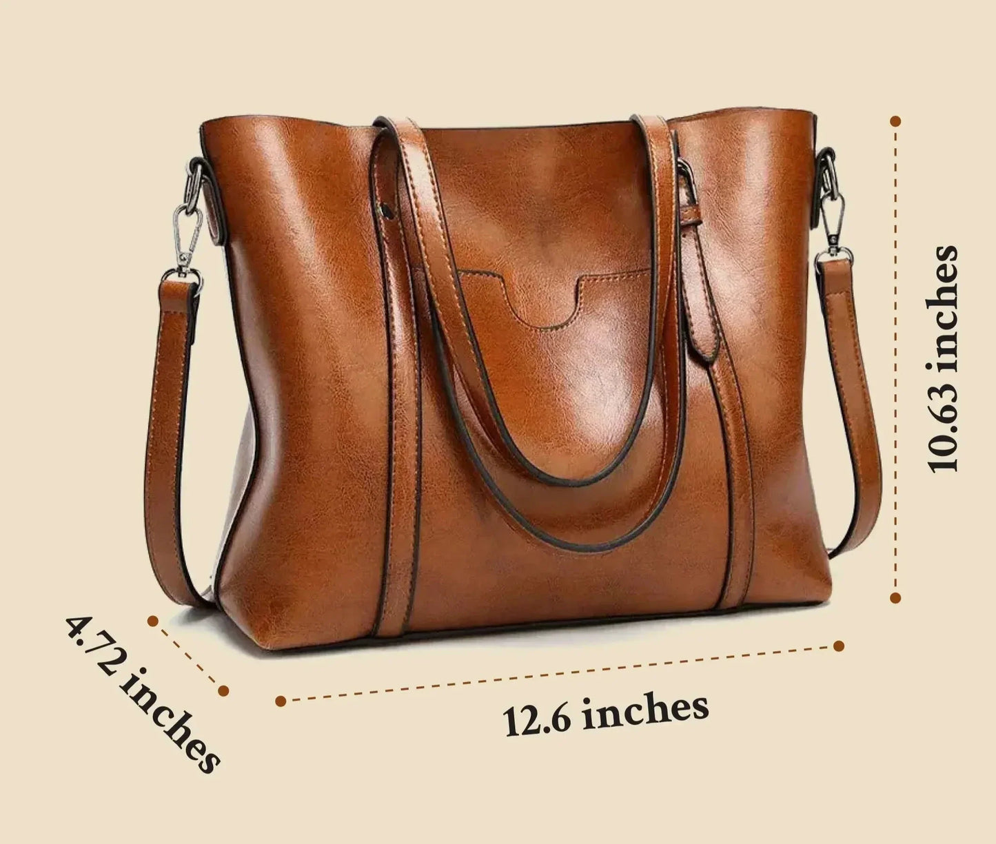 Lovina - Sac à main en cuir de luxe