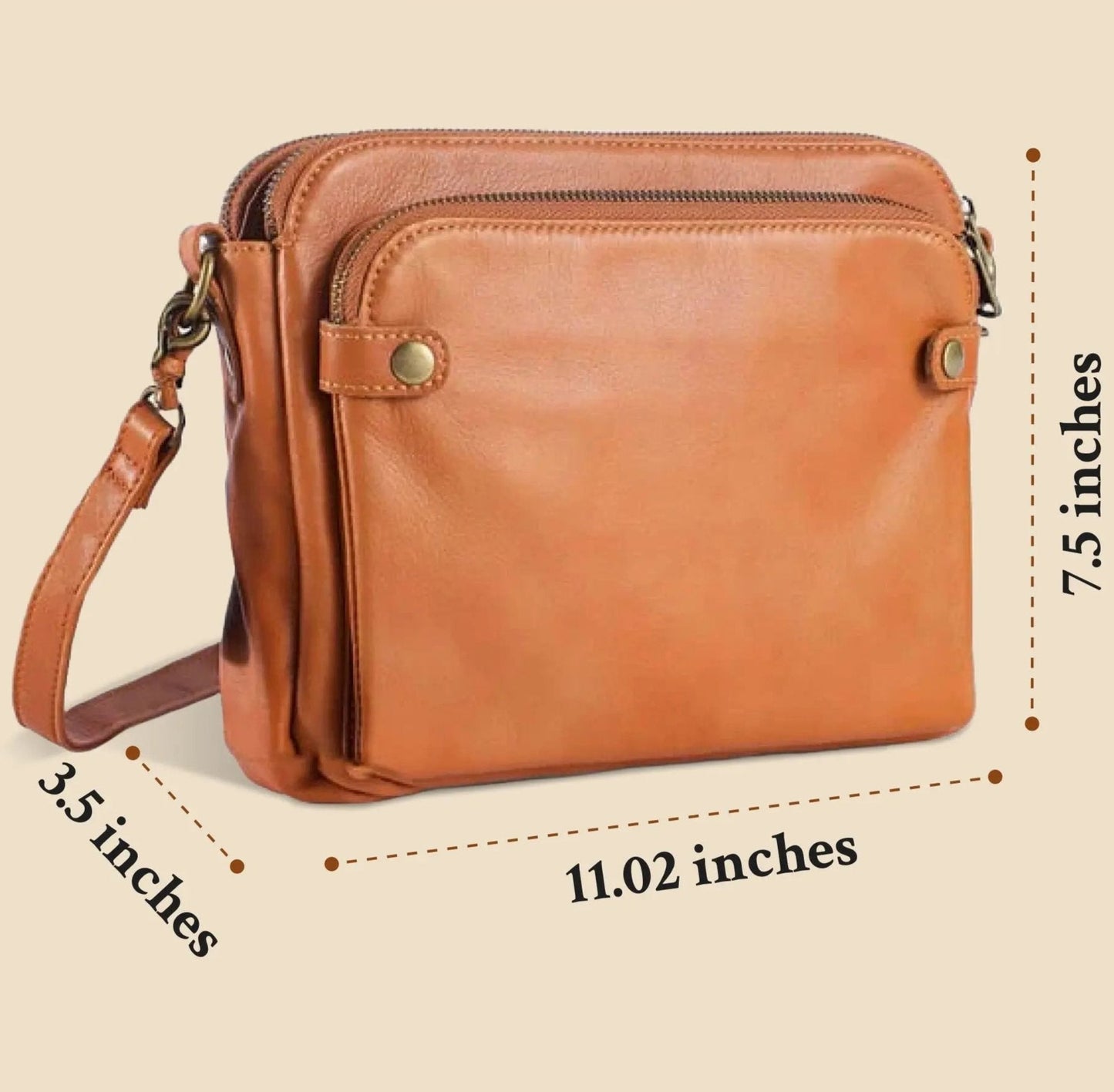 Evi - Sac à bandoulière en cuir de luxe