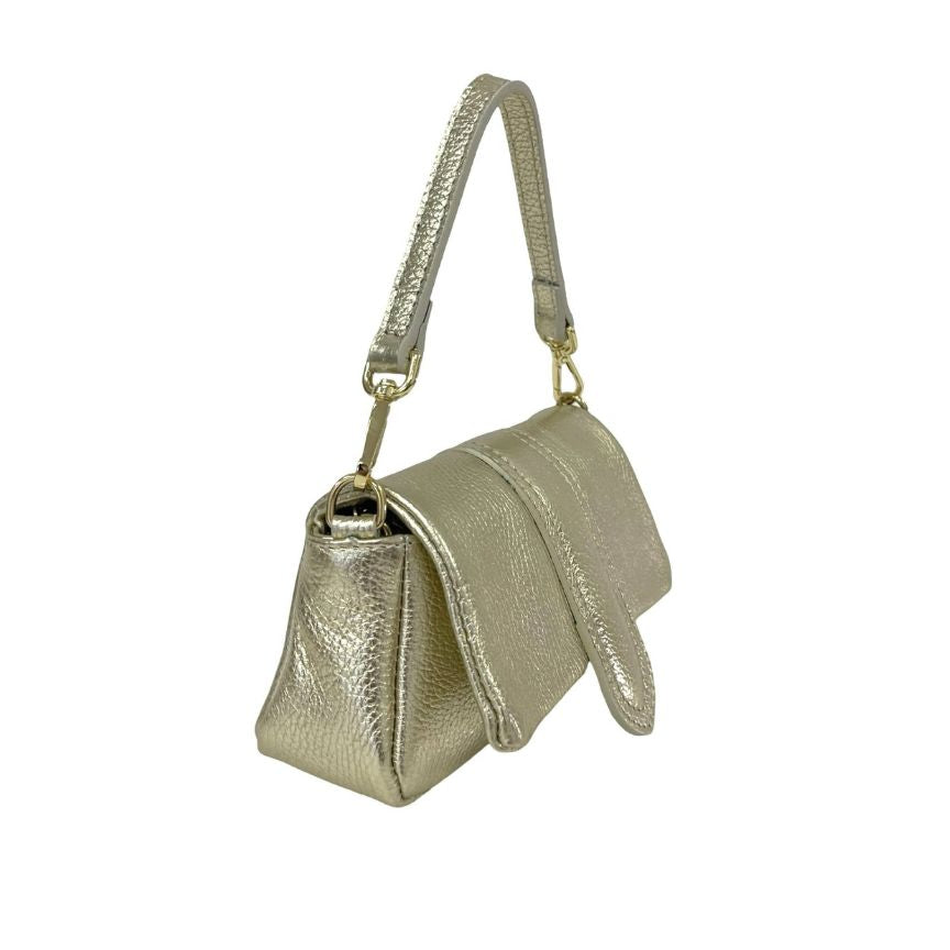 Sac de soirée en cuir glamour avec paillettes