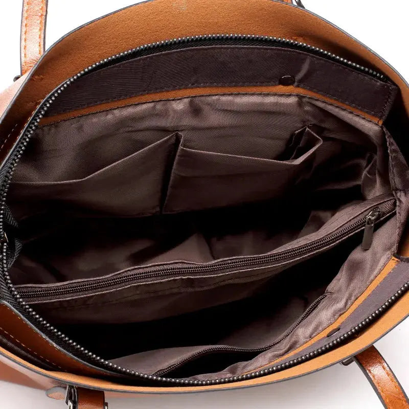 Lola - Sac à main en cuir vintage intemporel