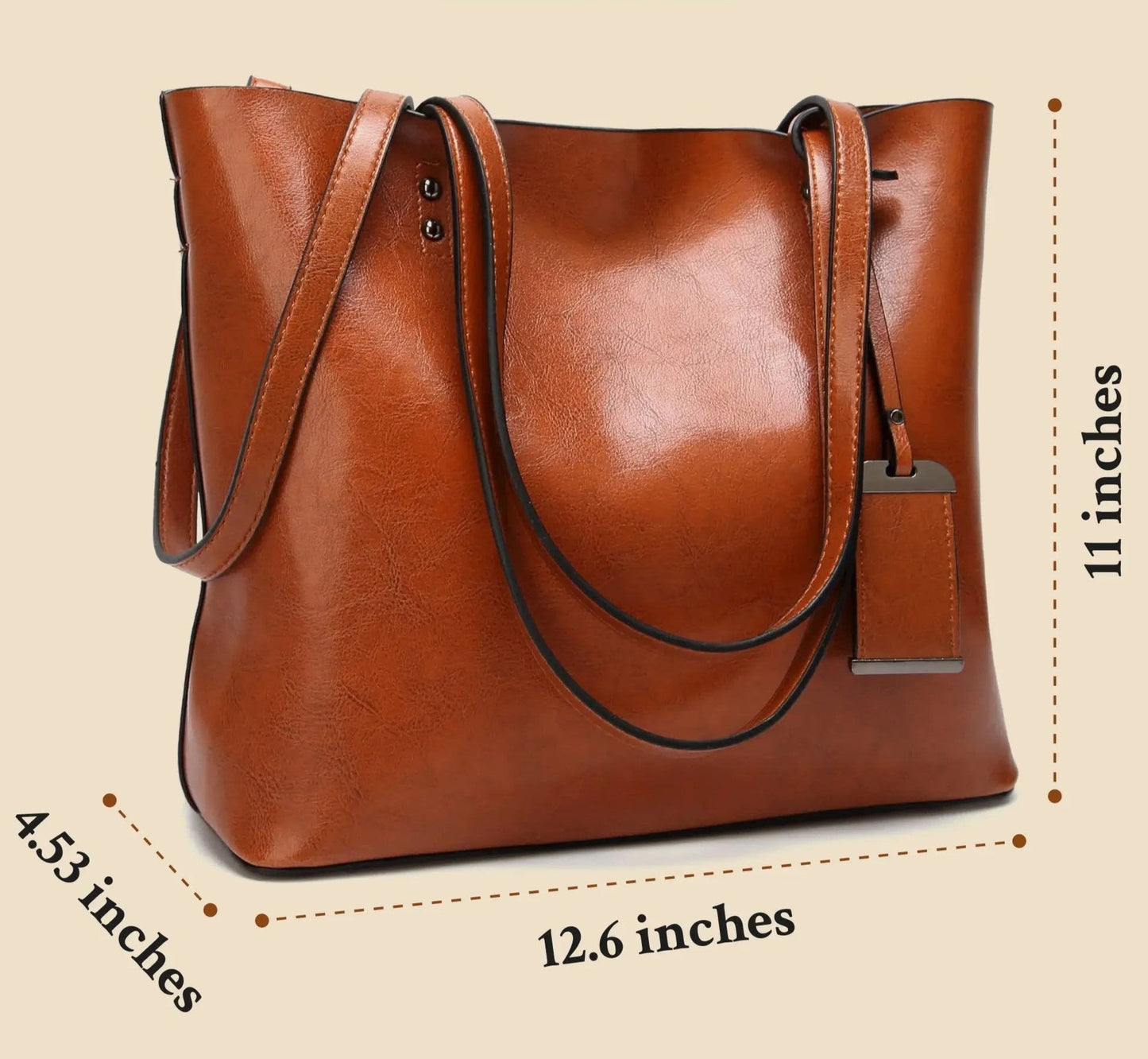 Lola - Sac à main en cuir vintage intemporel